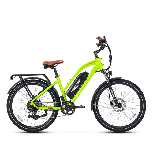 CITYPRO E-43 E-Bike Purple White Fluorescent Green